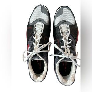 Nike Air Edge Tennis Shoes Mens 12 Black Red White Full Length Air 318041-061